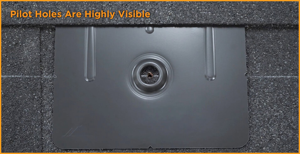 Pilot Holes Are Highly Visible