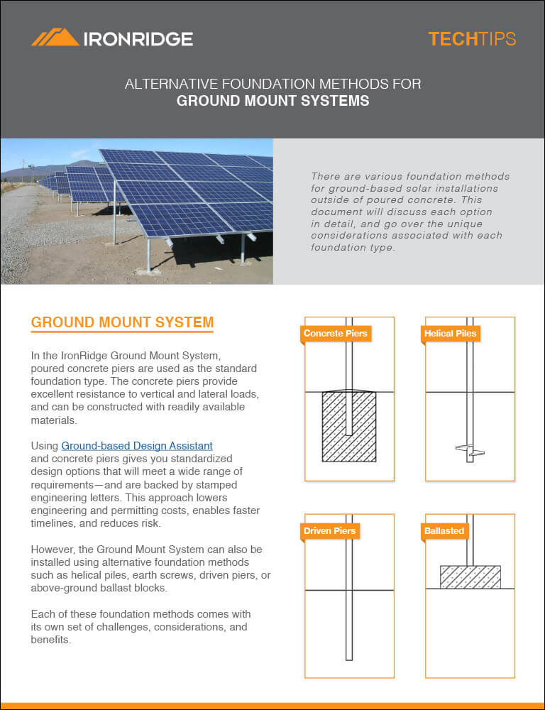 Ground Mount Tech Tip