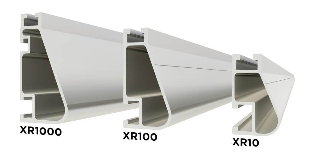 Ironridge XR100 Rail 7 Foot Section Clear 
