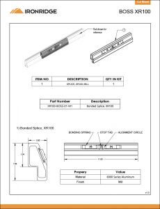 BOSS XR100 Cut Sheet