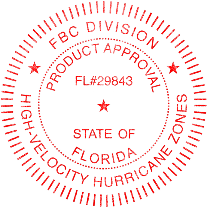 Florida FL Solar - Product Approval Stamp