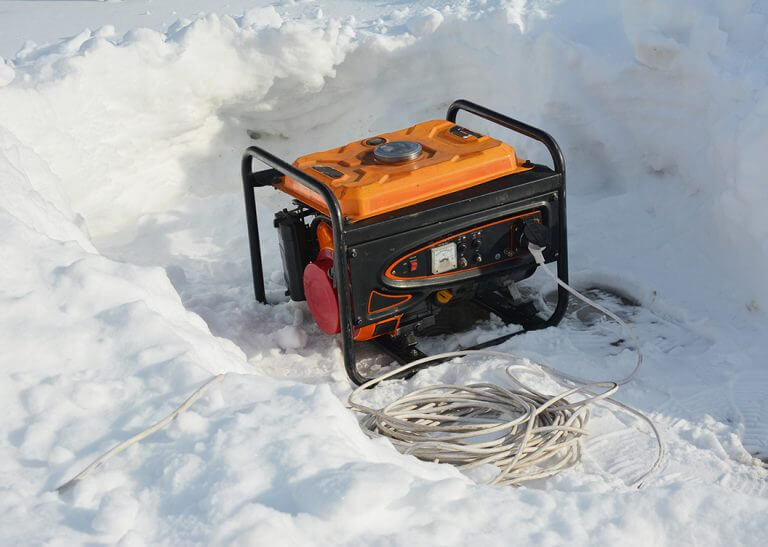 Power Generator in the Snow
