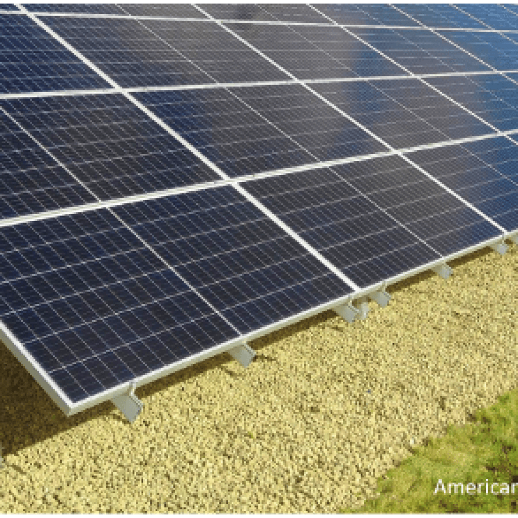 American Ground Screw Solar Array