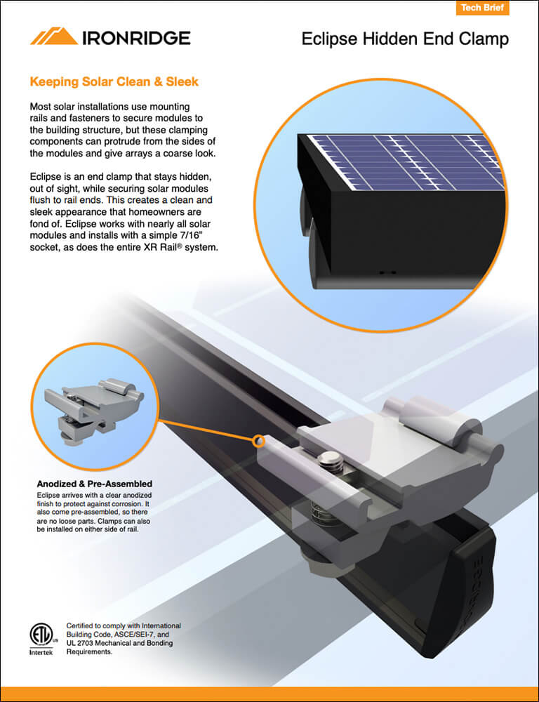 Cover of Eclipse tech brief, showing component info
